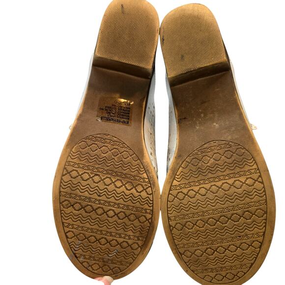 Girl's 4 White Open Toed Boot With Butterflies Sandal Shoe  2 Inch Heel Zipper - Picture 5 of 8